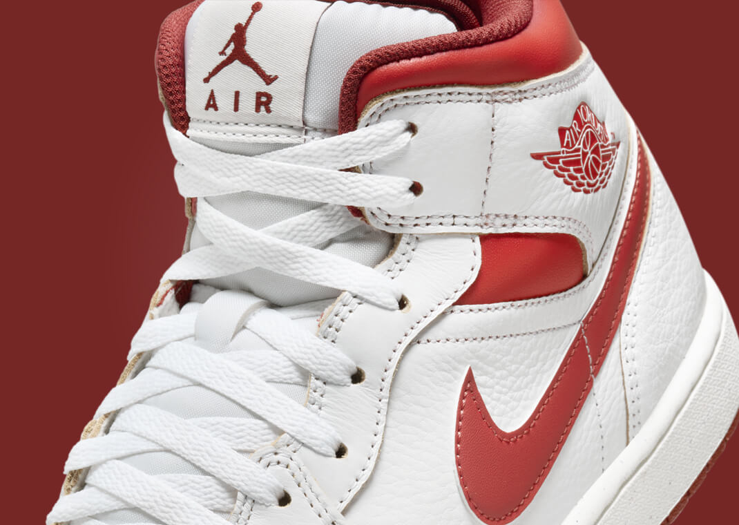 The Retro Air Jordan 1 Mid Dune Red Set to Release Early 2024 - Sneaker Tees to match Air Jordan Sneakers