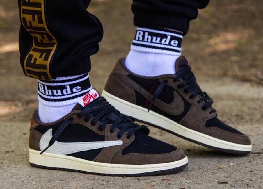 Travis Scott Air Jordan 1 Low release and Sneaker Tees to match - Sneaker Tees to match Air Jordan Sneakers
