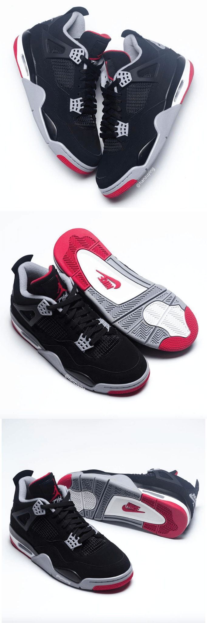 Air Jordan 4 "Bred" Sneaker Tees Info - Sneaker Tees to match Air Jordan Sneakers