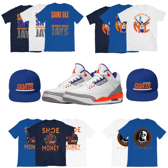 Sneaker Tees to match Air Jordan 3 sneakers