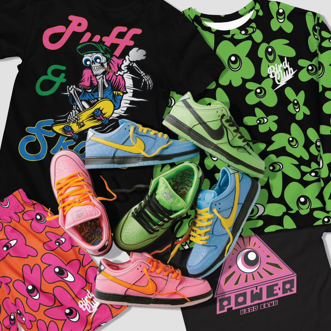 Nike SB Dunk Low X Power Puff Girls & What to Wear With Them - Sneaker Tees to match Air Jordan Sneakers
