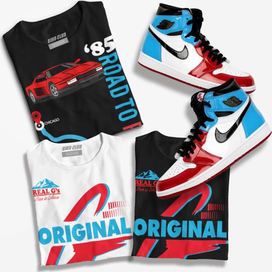 Air Jordan Retro 1 Fearless sneaker Tees to match