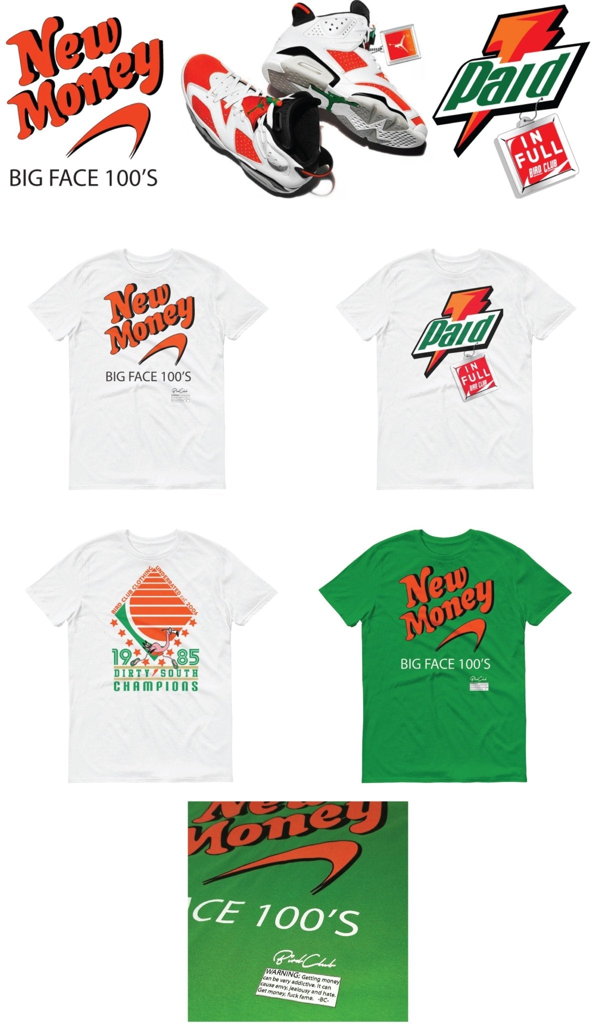 Air Jordan 6 Like Mike "Gatorade" December 16 release info & Shirts to match by Bird Club - Sneaker Tees to match Air Jordan Sneakers