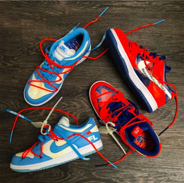 FUTURA X OFF WHITE SURPRISE US WITH A COLLAB NIKE DUNK LOW - Sneaker Tees to match Air Jordan Sneakers