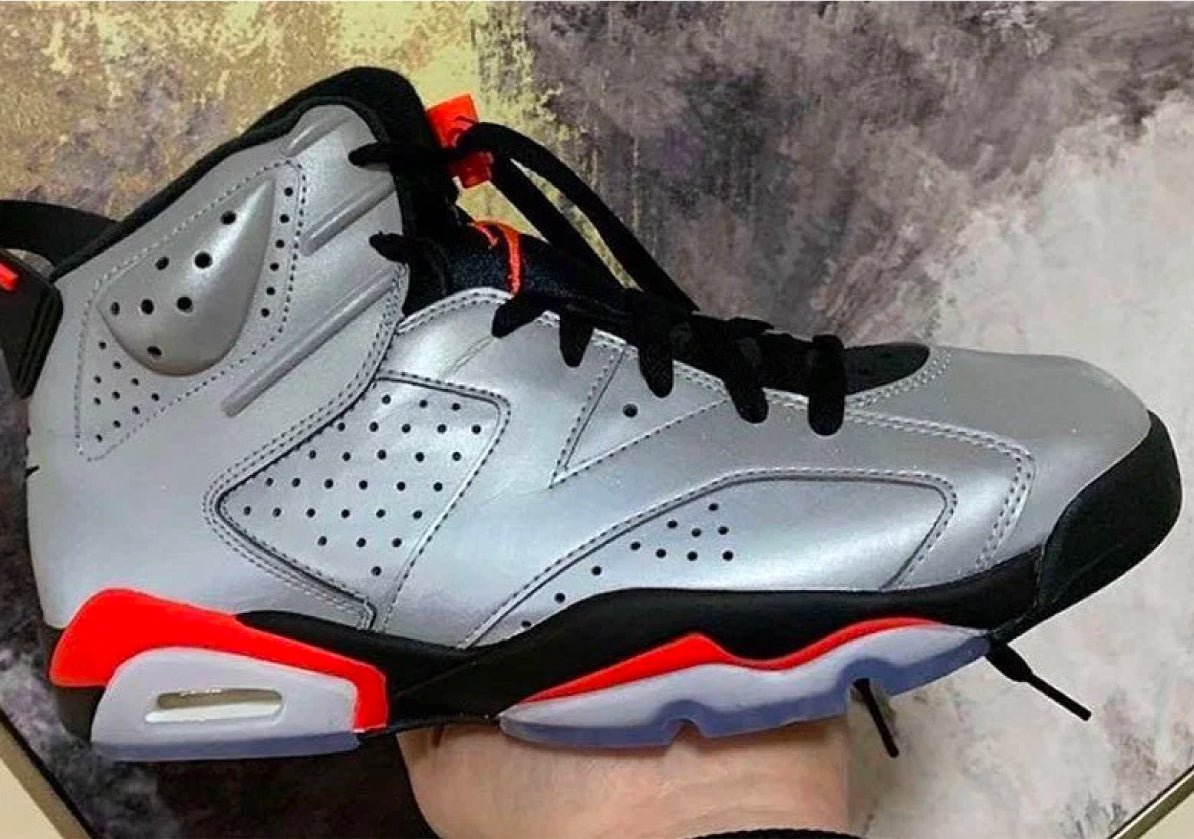 The Air Jordan Retro 6 "Infrared" Gets a reflective coat - Sneaker Tees to match Air Jordan Sneakers