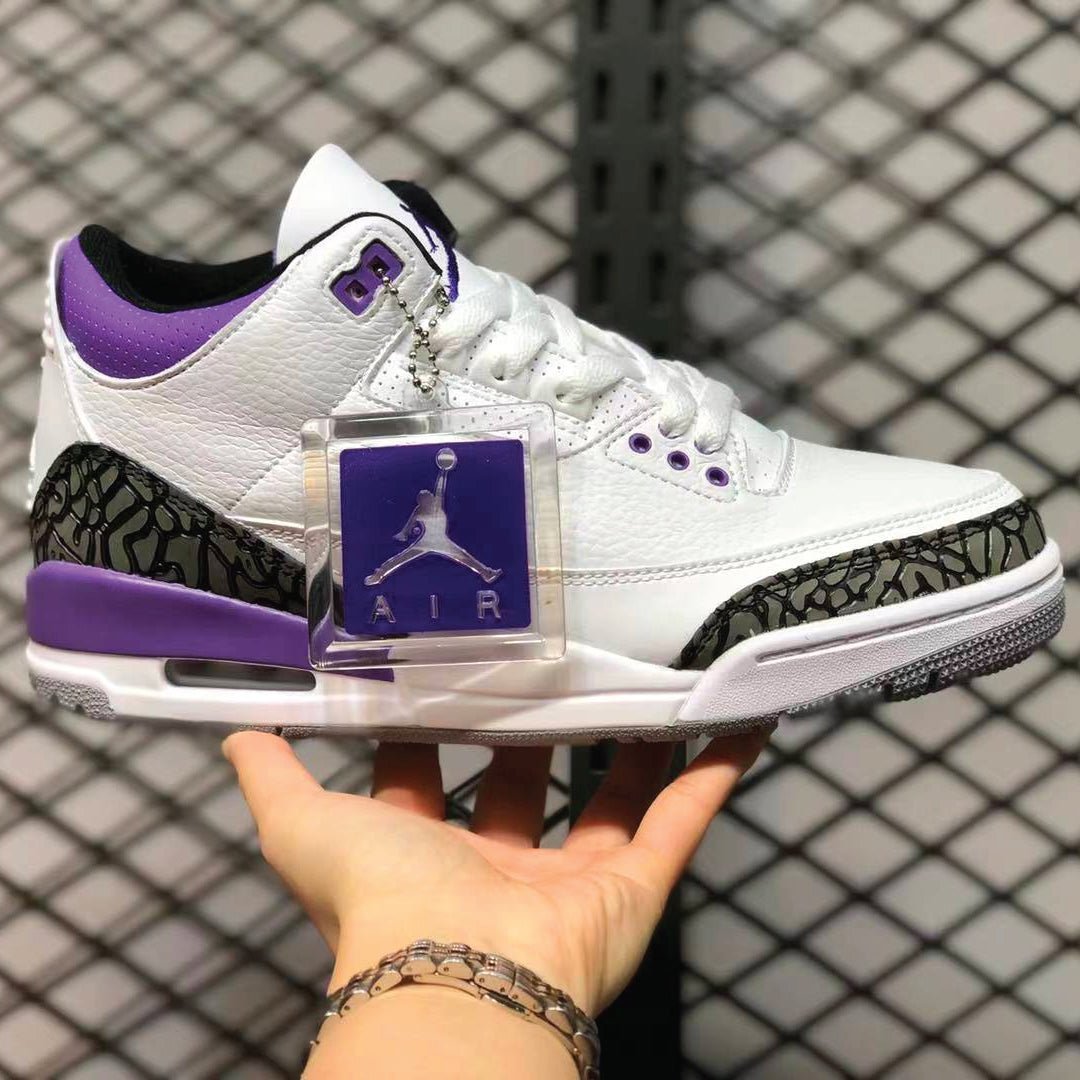 RETRO 3 "DARK IRIS" PURPLE SHIRTS - Sneaker Tees to match Air Jordan Sneakers