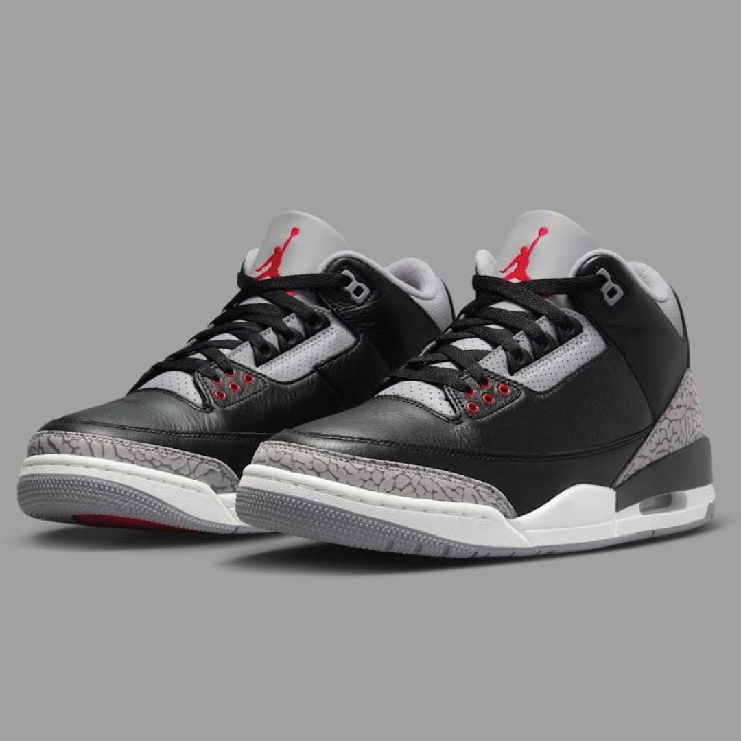 Retro 3 Black Cement Shirts - Sneaker Tees to match Air Jordan Sneakers