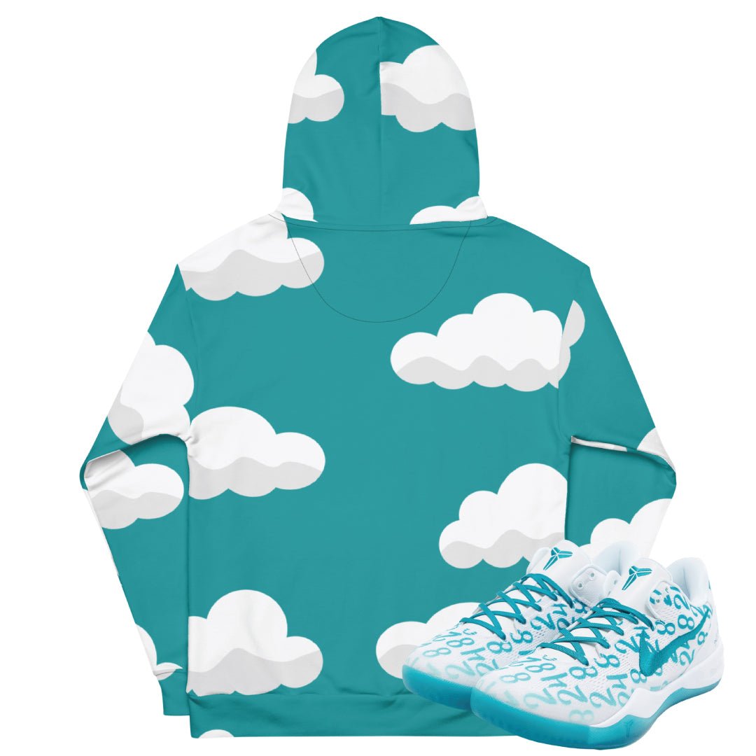 Kobe Protro 8 "Radiant Emerald" Purple Hearts Hoodie - Sneaker Tees to match Air Jordan Sneakers