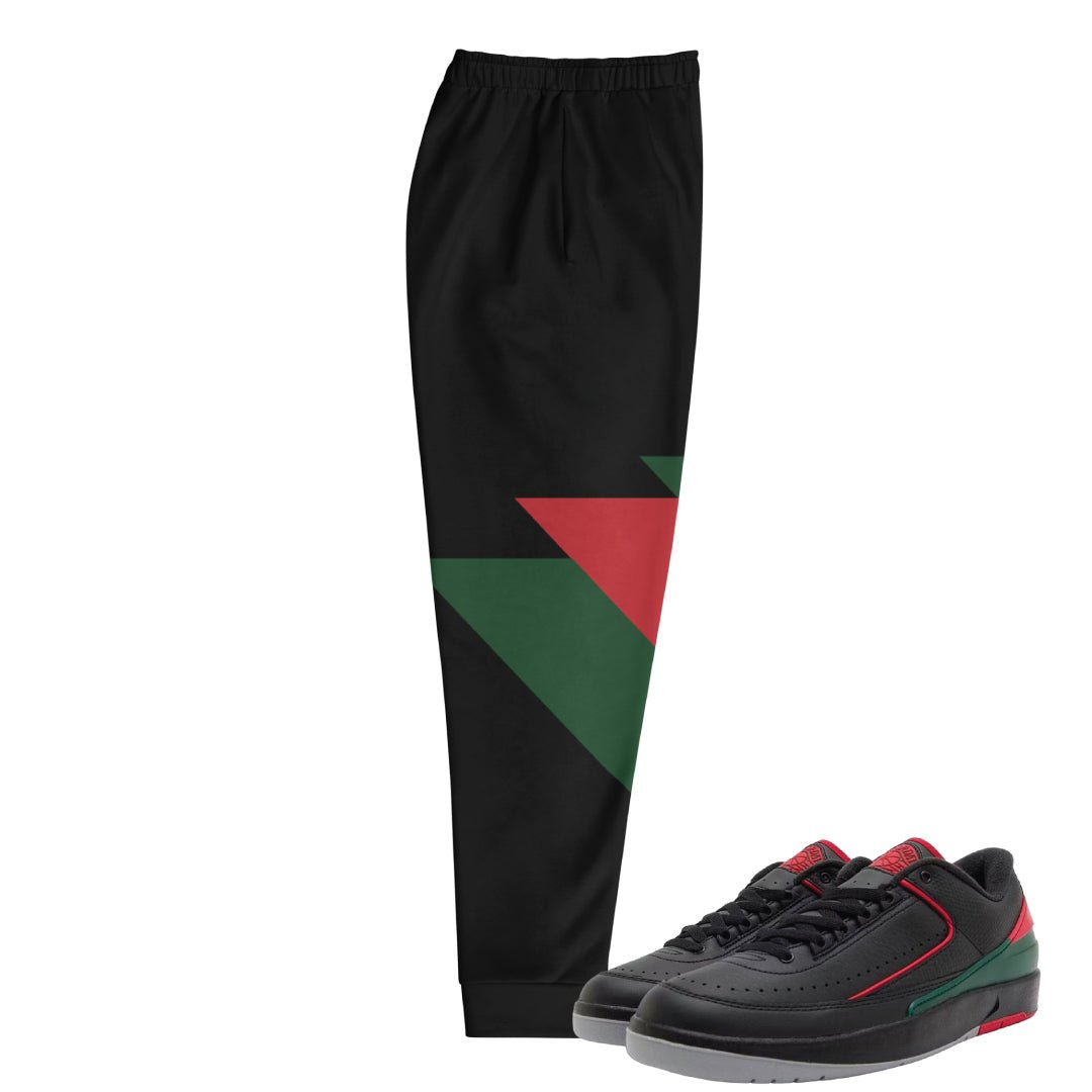 Retro 2 Low Christmas Italian Stripes Joggers - Sneaker Tees to match Air Jordan Sneakers
