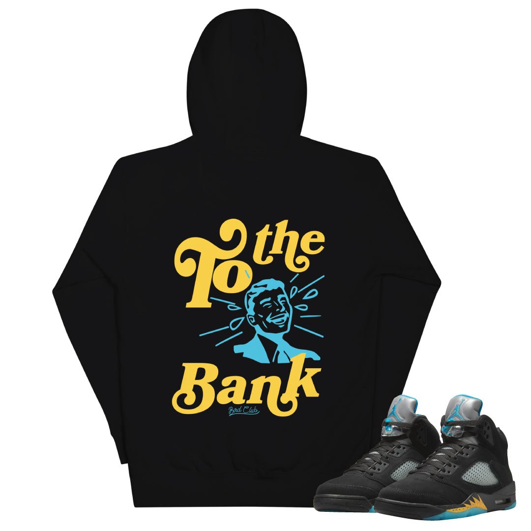 Retro 5 Aqua Hoodie - Sneaker Tees to match Air Jordan Sneakers