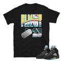 Retro 5 Aqua Shirt - Sneaker Tees to match Air Jordan Sneakers