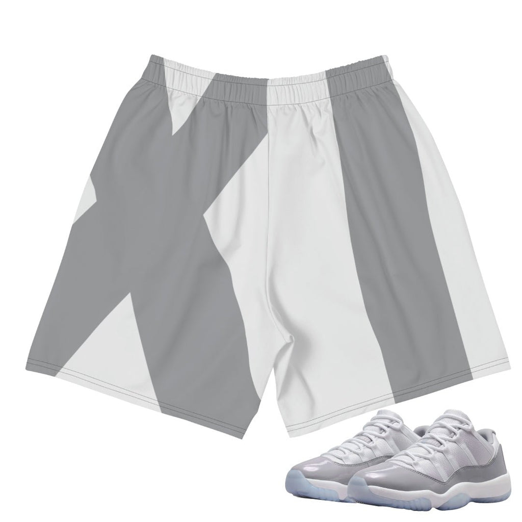Retro 11 Low Cement Grey XI Shorts - Sneaker Tees to match Air Jordan Sneakers