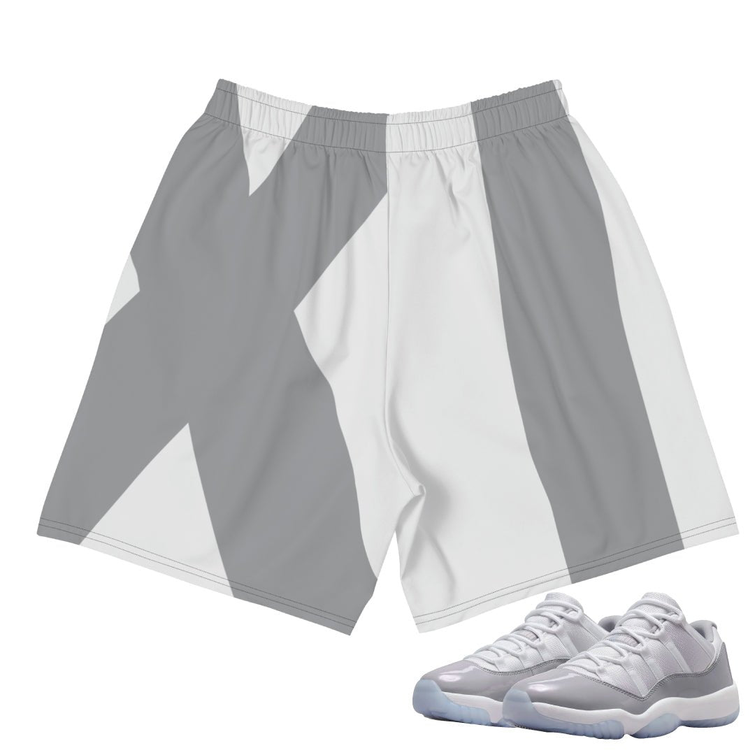 Retro 11 Low Cement Grey XI Shorts - Sneaker Tees to match Air Jordan Sneakers