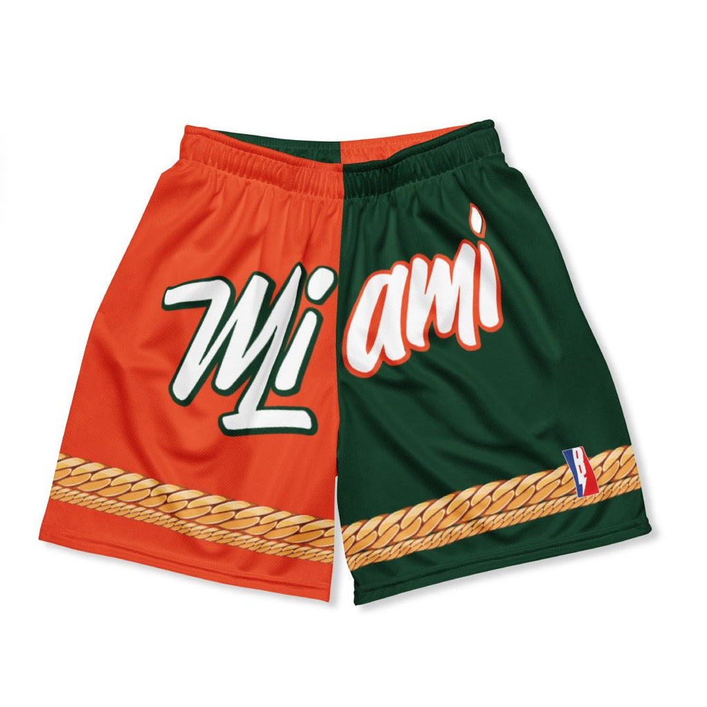 MIAMI STYLE CUBAN LINK CANES SHORTS - Sneaker Tees to match Air Jordan Sneakers