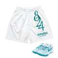 Kobe Protro 8 "Radiant Emerald" 8 24 Mesh Basketball Shorts - Sneaker Tees to match Air Jordan Sneakers