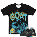 Retro 5 Aqua "FIRST LOVE" Shirt - Sneaker Tees to match Air Jordan Sneakers