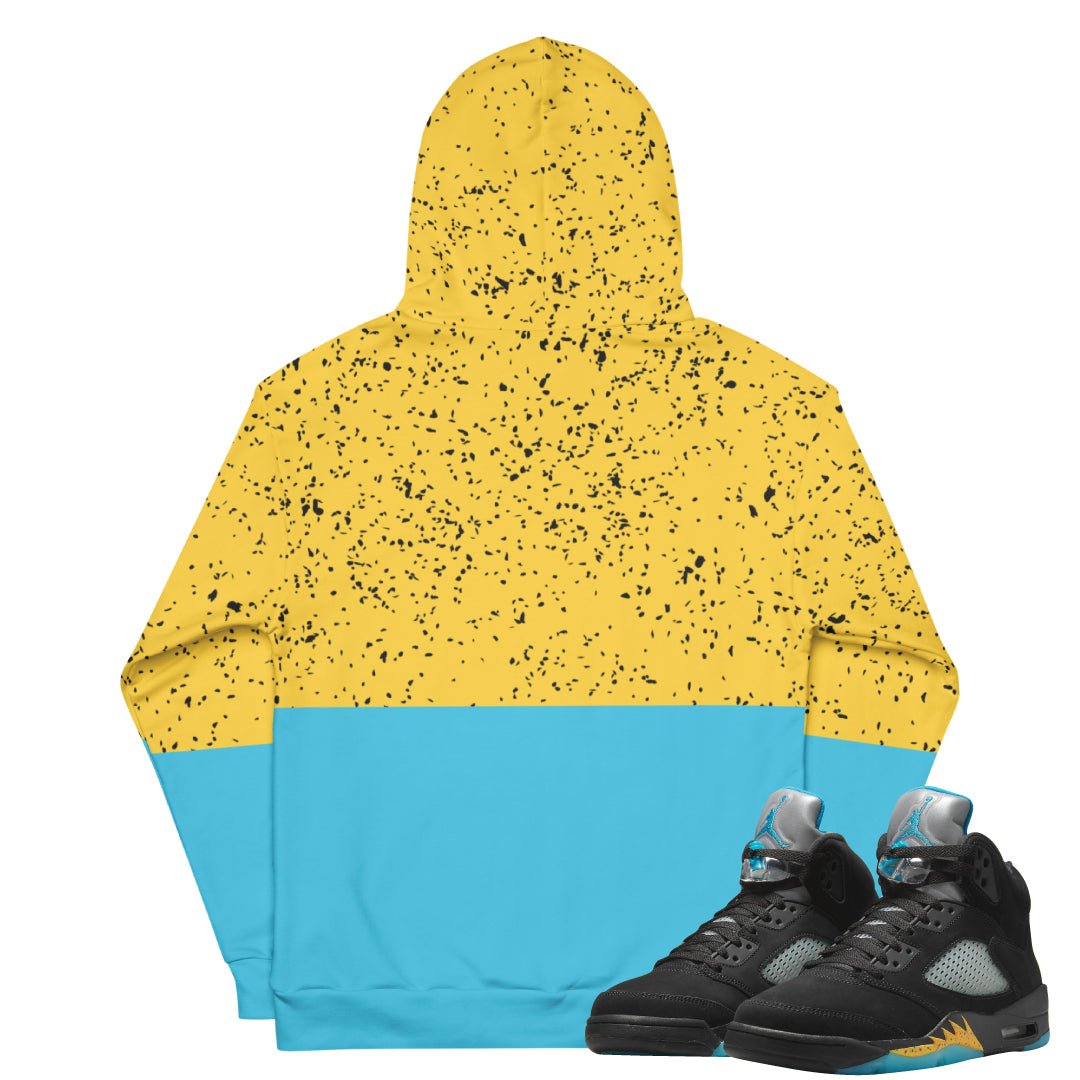 Retro 5 Aqua Hoodie - Sneaker Tees to match Air Jordan Sneakers