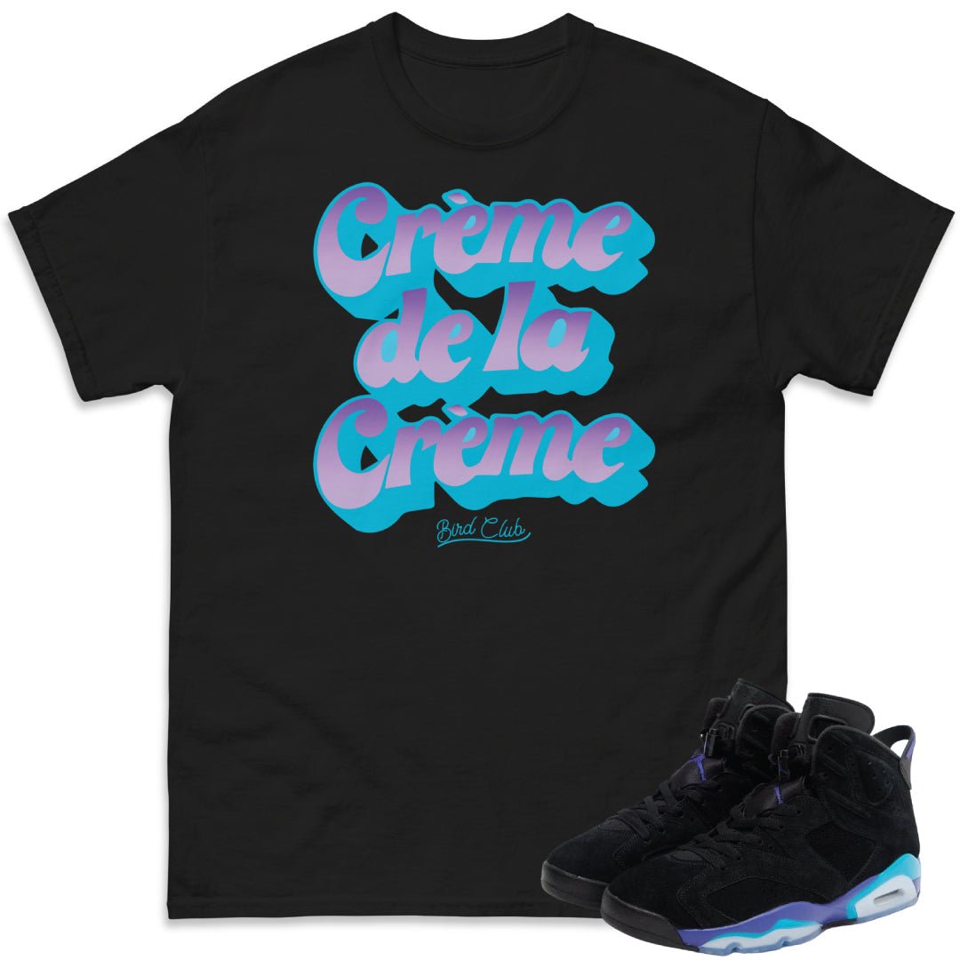 RETRO 6 AQUA Creme de la Creme SHIRT - Sneaker Tees to match Air Jordan Sneakers
