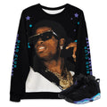 RETRO 6 AQUA PRIME TIME SWEATSHIRT - Sneaker Tees to match Air Jordan Sneakers