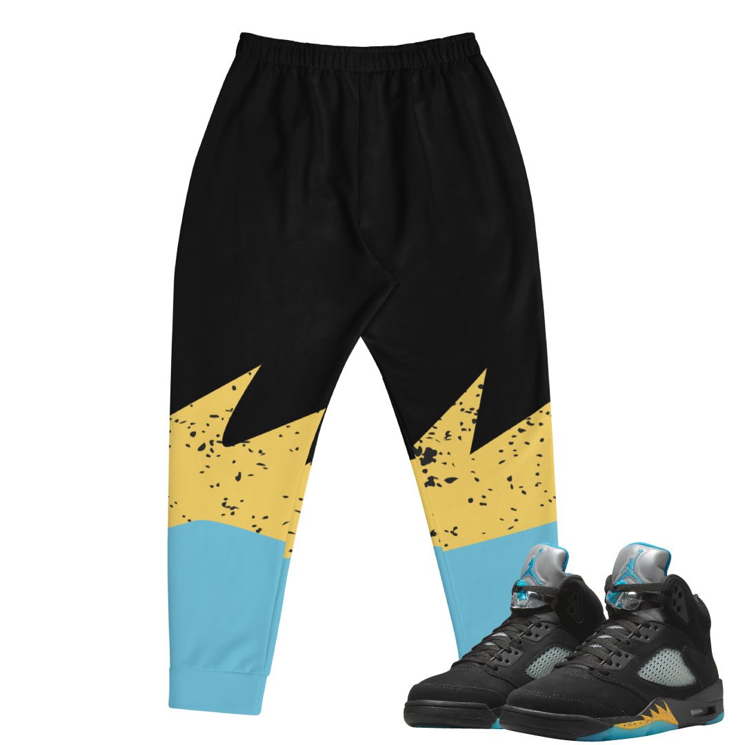 Retro 5 Aqua Joggers - Sneaker Tees to match Air Jordan Sneakers