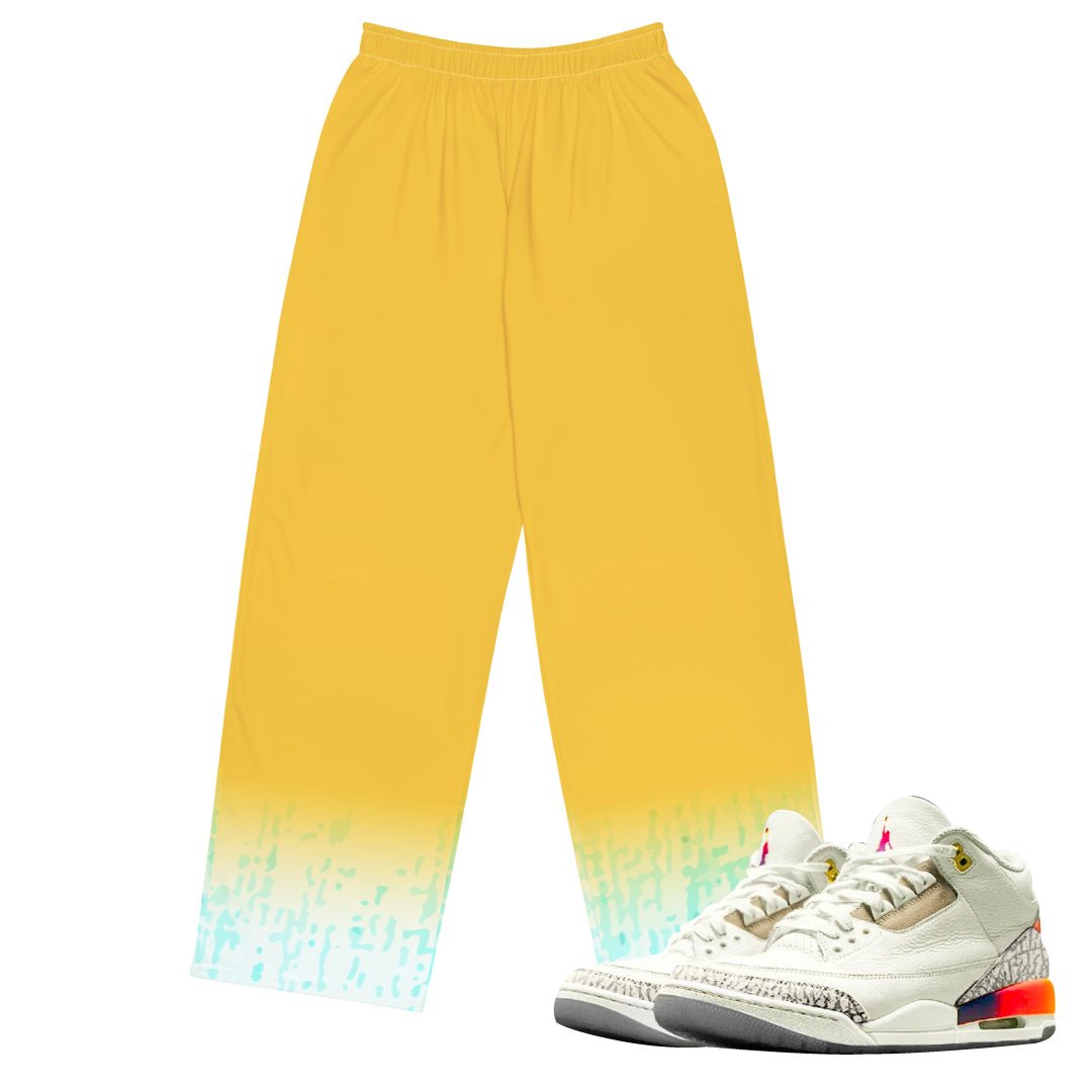 Retro 3 J.Balvin Medellin Sunsets Pants - Sneaker Tees to match Air Jordan Sneakers