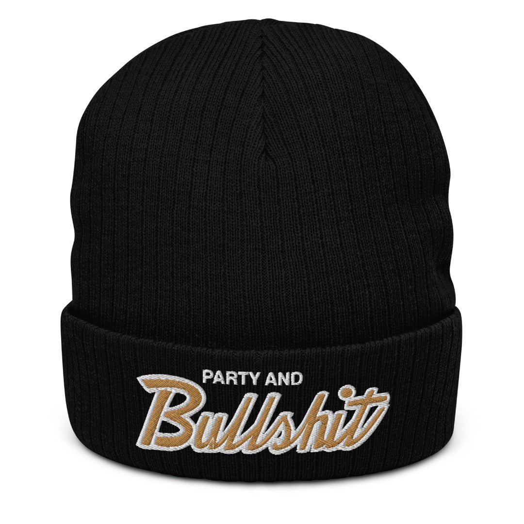 RETRO 4 OLIVE "PARTY & BULLSH*T" BEENIE - Sneaker Tees to match Air Jordan Sneakers