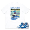 Retro 1 True Blue Pablo Shirt - Sneaker Tees to match Air Jordan Sneakers
