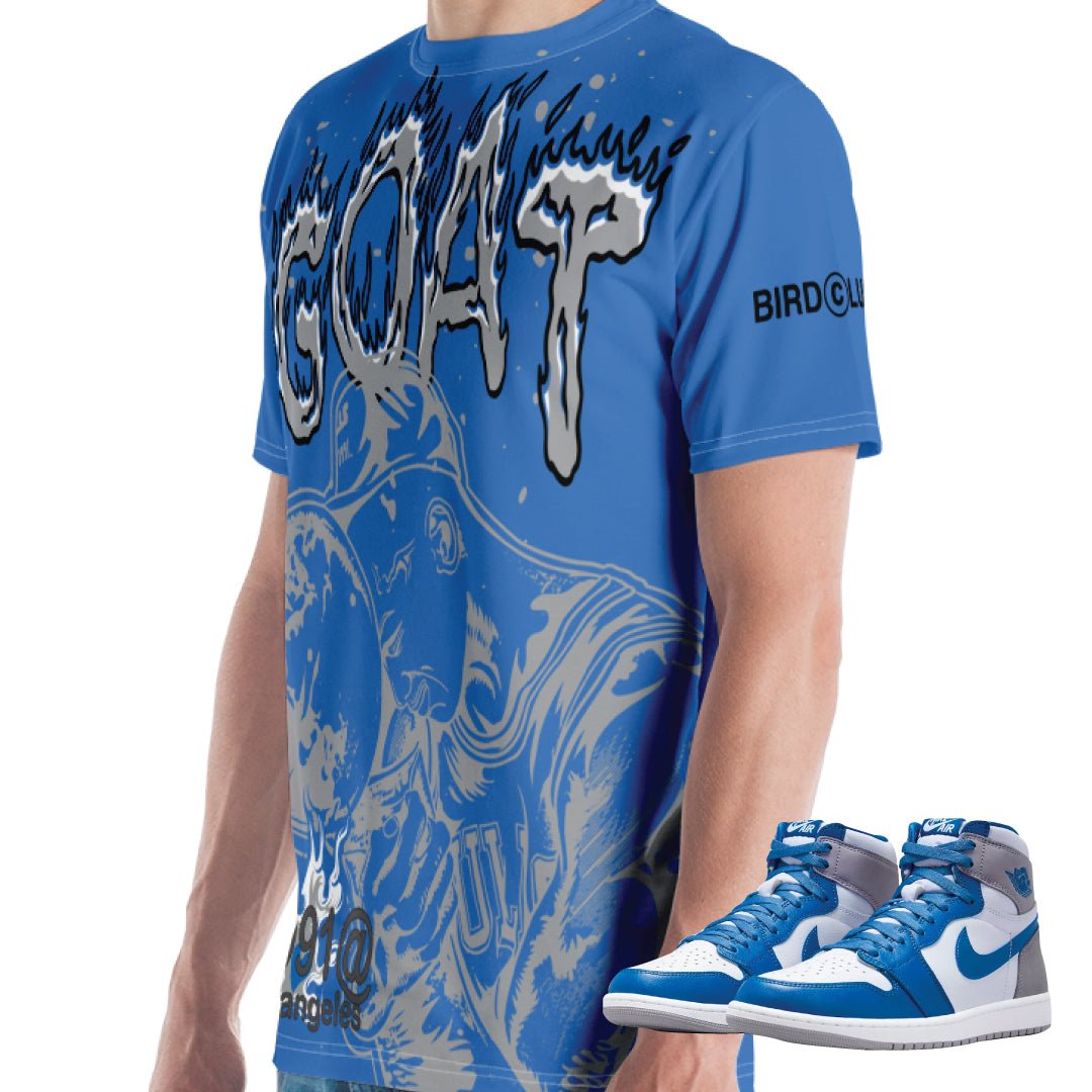 Retro 1 True Blue Championship Shirt - Sneaker Tees to match Air Jordan Sneakers