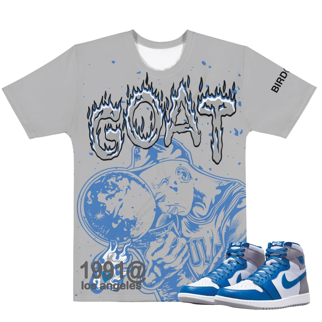 Retro 1 True Blue Championship Shirt - Sneaker Tees to match Air Jordan Sneakers