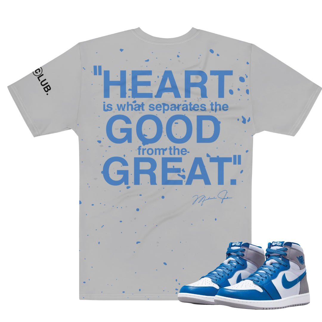 Retro 1 True Blue Championship Shirt - Sneaker Tees to match Air Jordan Sneakers