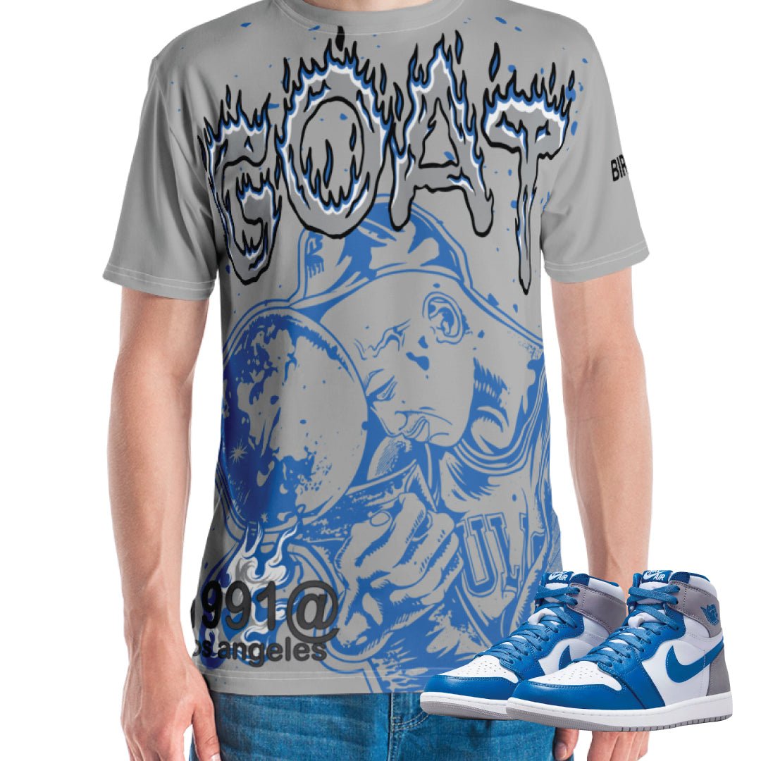 Retro 1 True Blue Championship Shirt - Sneaker Tees to match Air Jordan Sneakers