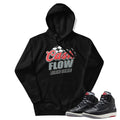 RETRO 2 BLACK CEMENT CASHFLOW HOODIE - Sneaker Tees to match Air Jordan Sneakers