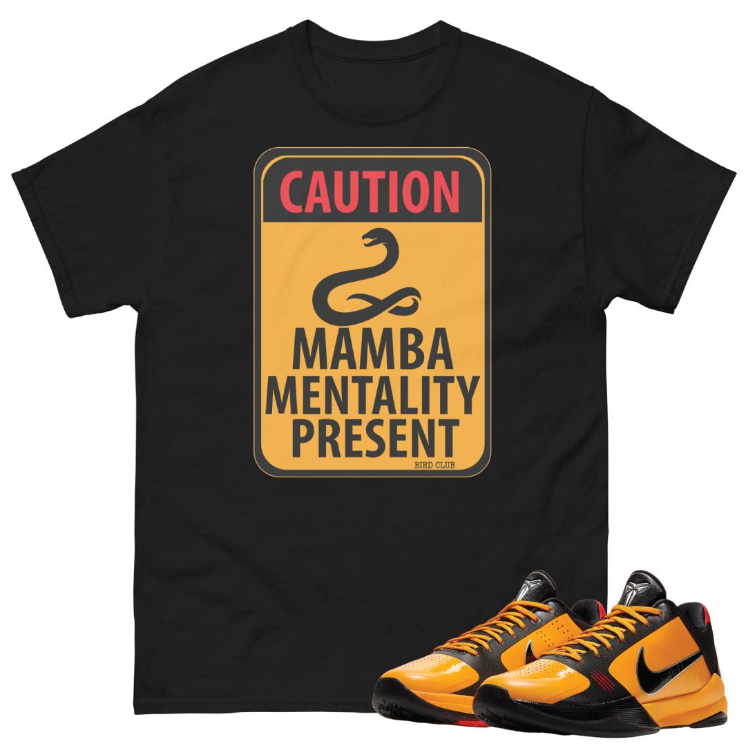 Kobe 5 Protro 'Bruce Lee' CAUTION Shirt - Sneaker Tees to match Air Jordan Sneakers