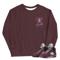 RETRO 5 BURGUNDY MIKE WORLDWIDE SWEATER - Sneaker Tees to match Air Jordan Sneakers