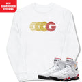 Retro 7 Cardinal Triple OG Embroidered Sweatshirt - Sneaker Tees to match Air Jordan Sneakers