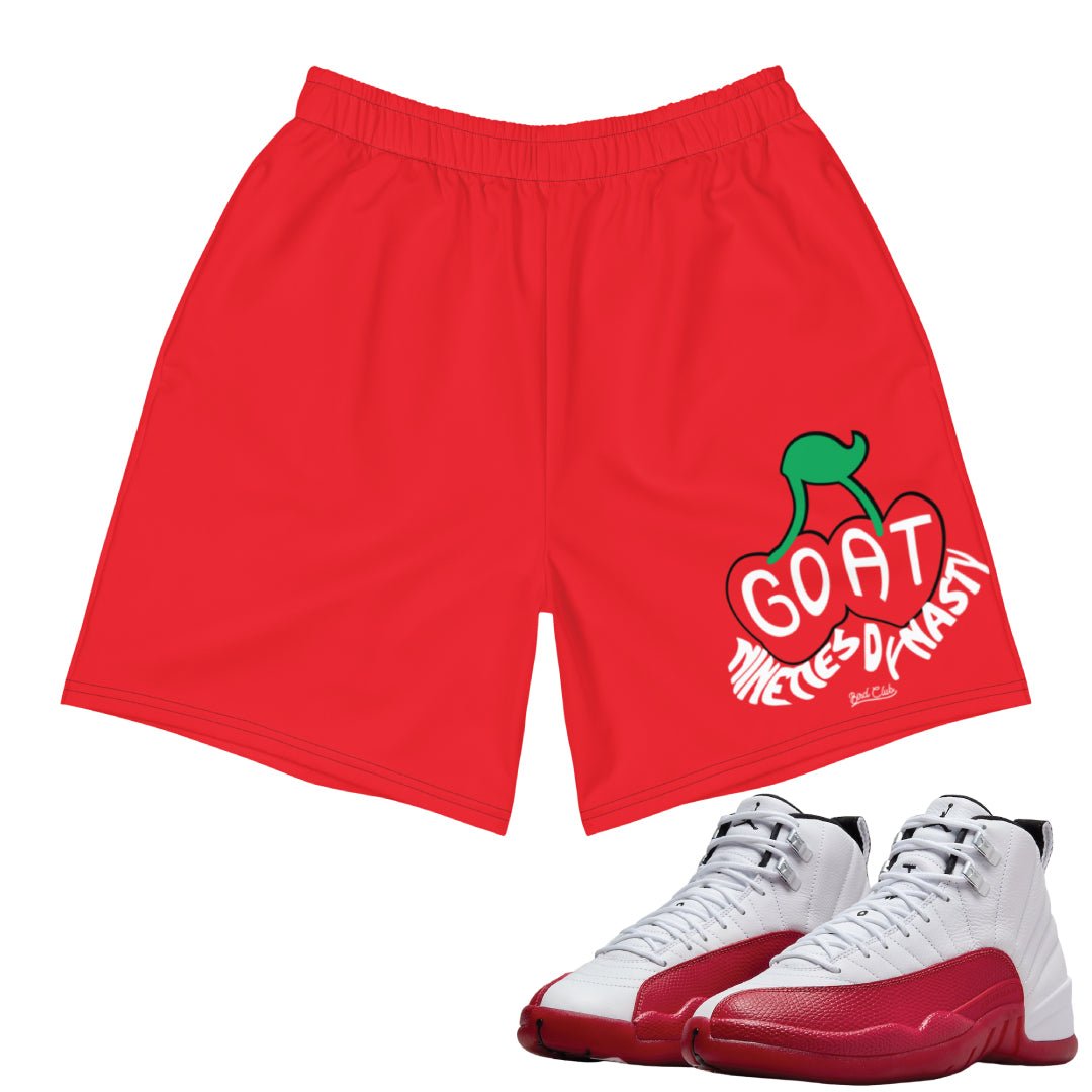 Retro 12 Cherry Shorts - Sneaker Tees to match Air Jordan Sneakers