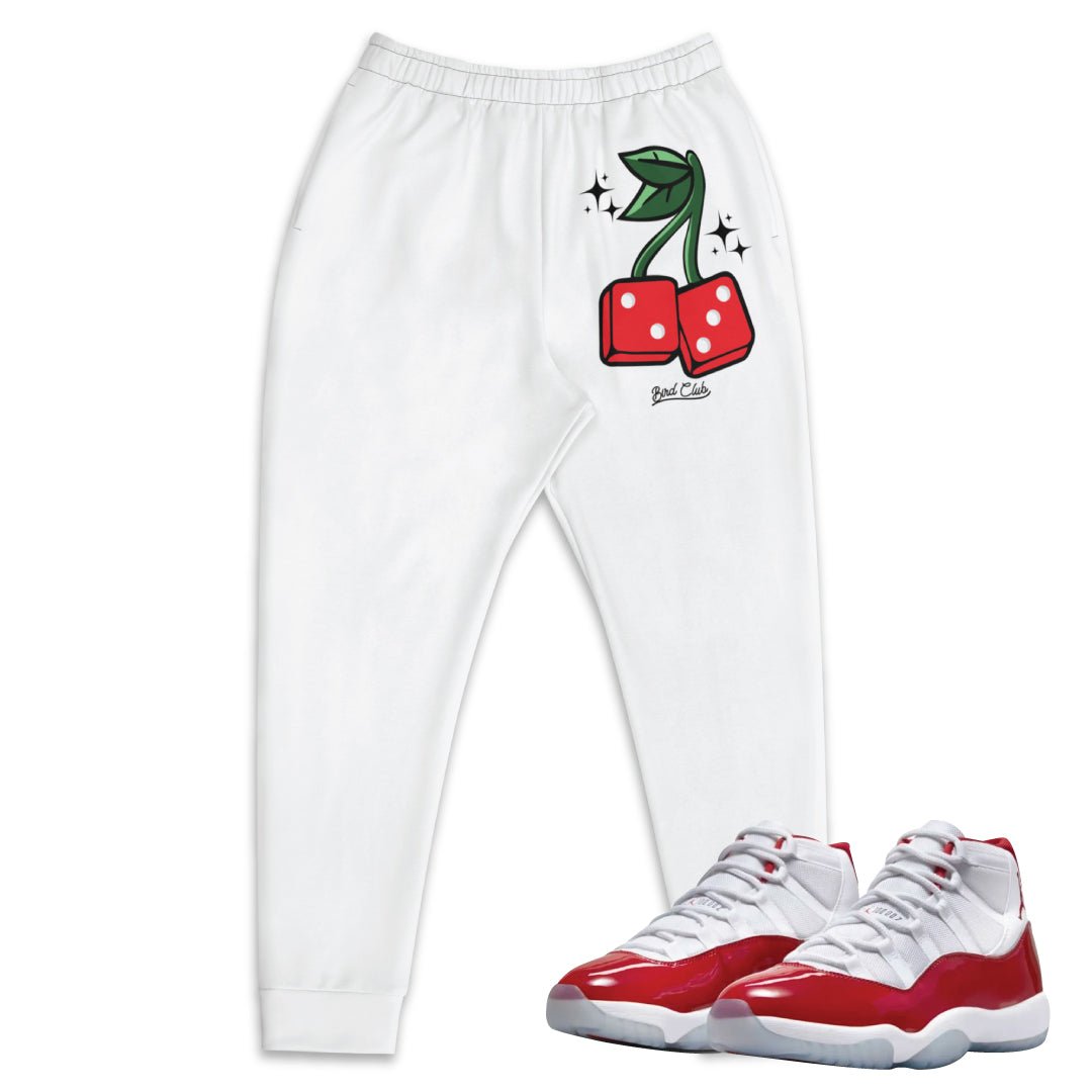Retro 11 Cherry Red Joggers - Sneaker Tees to match Air Jordan Sneakers