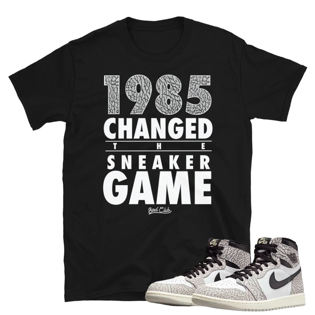 Retro 1 "Elephant Print" Game Changer Shirt - Sneaker Tees to match Air Jordan Sneakers