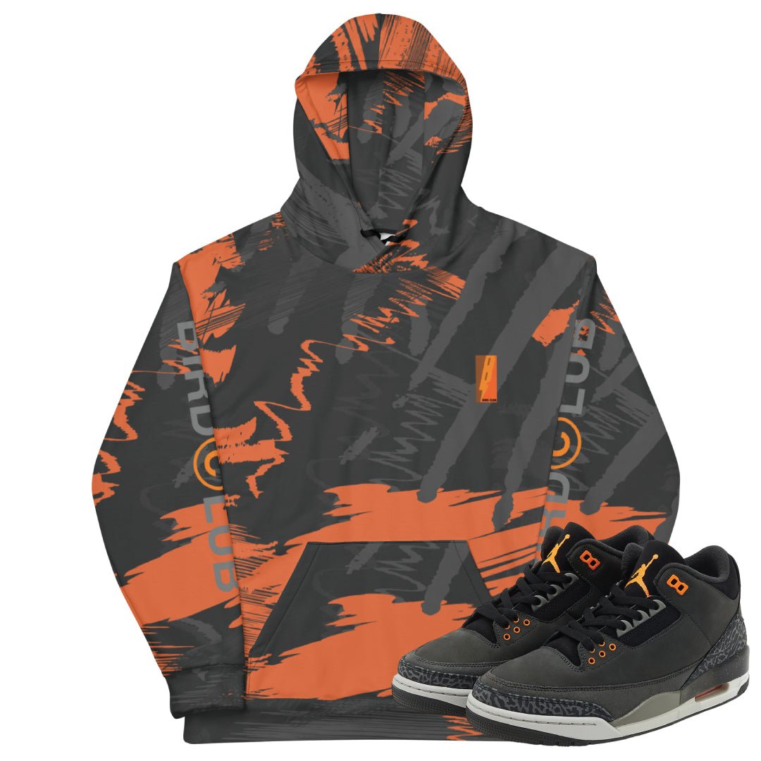 Retro 3 Fear Camo Hoodie - Sneaker Tees to match Air Jordan Sneakers