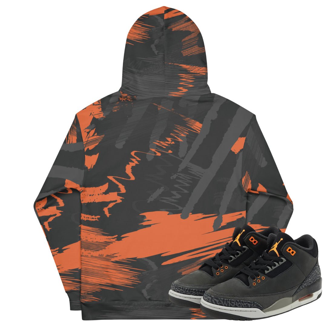 Retro 3 Fear Camo Hoodie - Sneaker Tees to match Air Jordan Sneakers