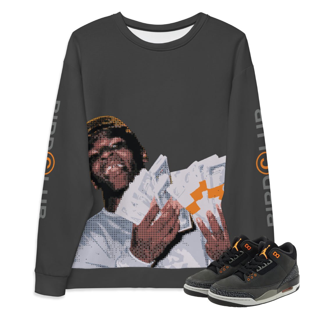 Retro 3 Fear Money Mike SweatShirt - Sneaker Tees to match Air Jordan Sneakers