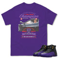 RETRO 12 FIELD PURPLE "CHAMPIONS FERRARI" SHIRT - Sneaker Tees to match Air Jordan Sneakers