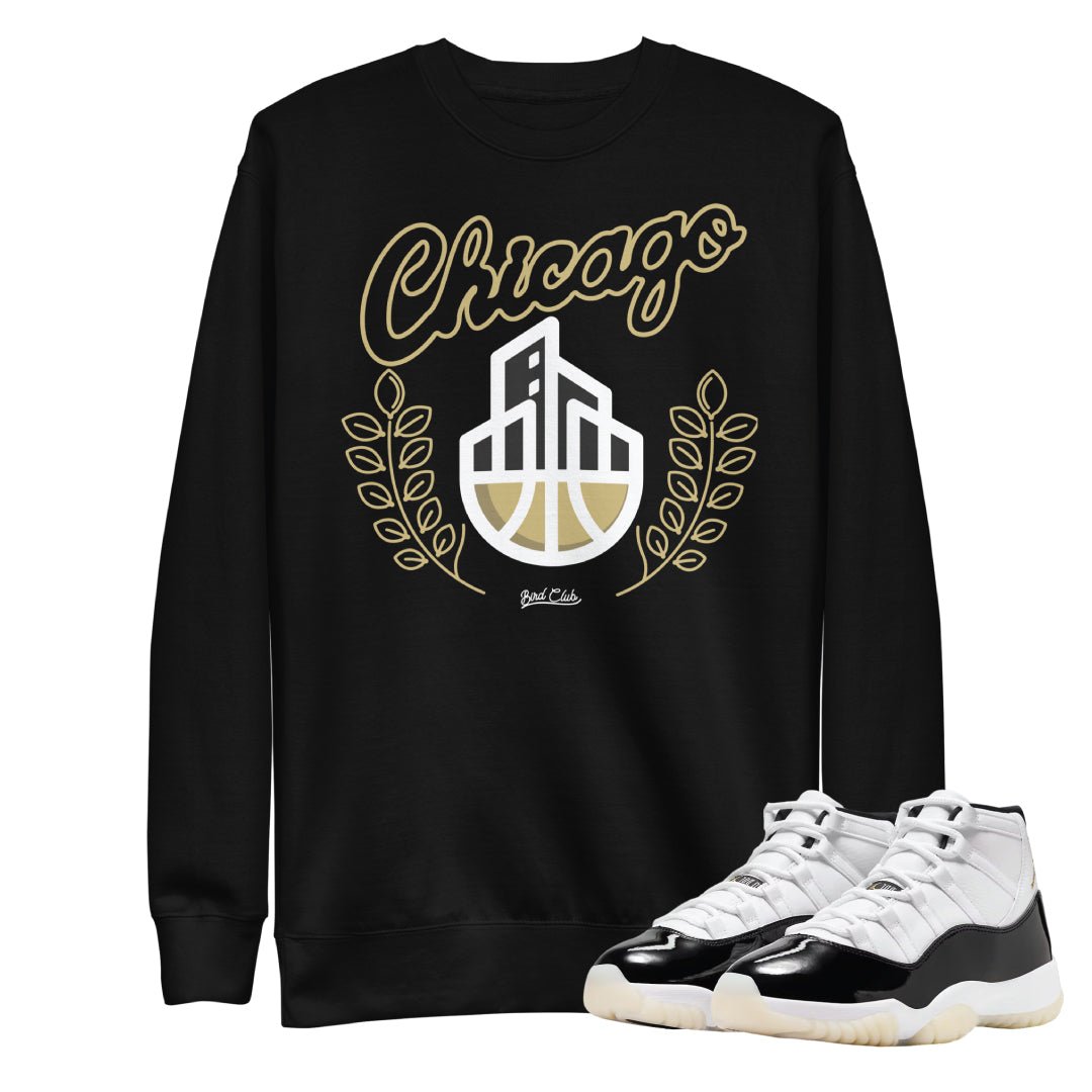 Retro 11 "Gratitude" Chicago City Sweatshirt - Sneaker Tees to match Air Jordan Sneakers