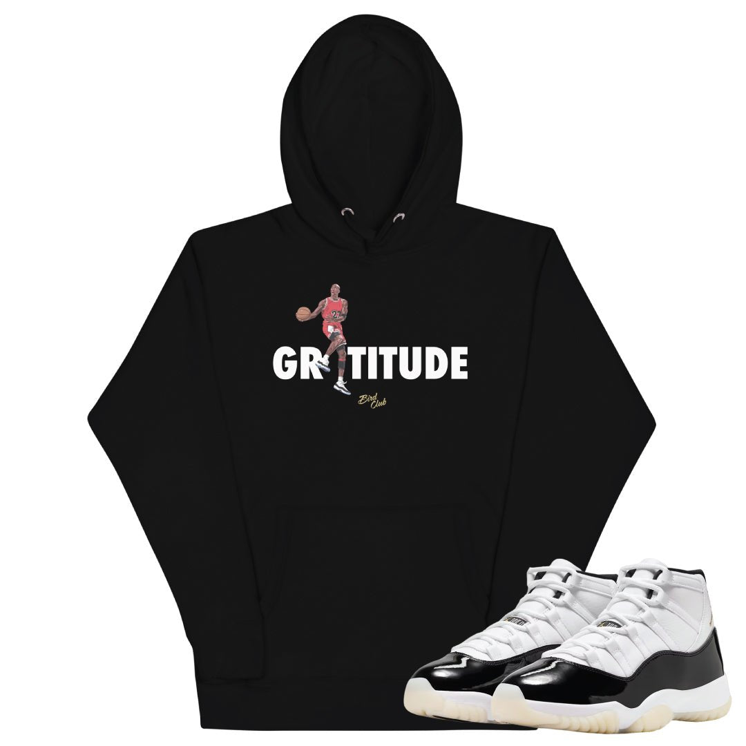 Retro 11 "Gratitude" Gratitude Hoodie - Sneaker Tees to match Air Jordan Sneakers
