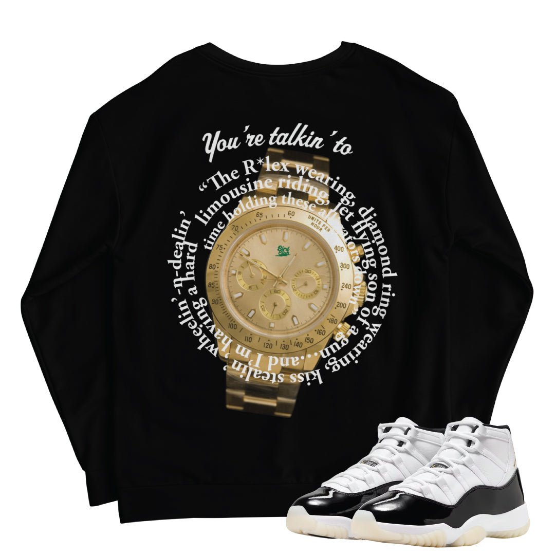 Retro 11 "Gratitude" Roley Sweatshirt - Sneaker Tees to match Air Jordan Sneakers