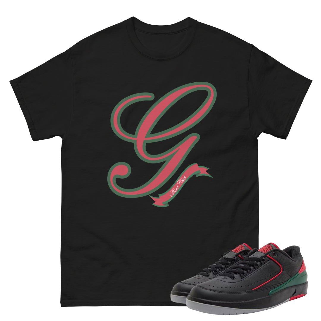 Retro 2 Low Gucci Big G Shirt - Sneaker Tees to match Air Jordan Sneakers