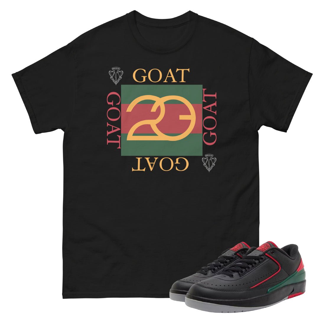 Retro 2 Low Gucci Goat Shirt - Sneaker Tees to match Air Jordan Sneakers