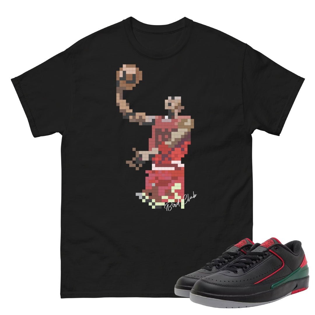 Retro 2 Low Christmas Gucci Air Pixel Shirt - Sneaker Tees to match Air Jordan Sneakers