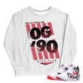 Air Tech Challenge 2 "Hot Lava" OG Sweatshirt - Sneaker Tees to match Air Jordan Sneakers
