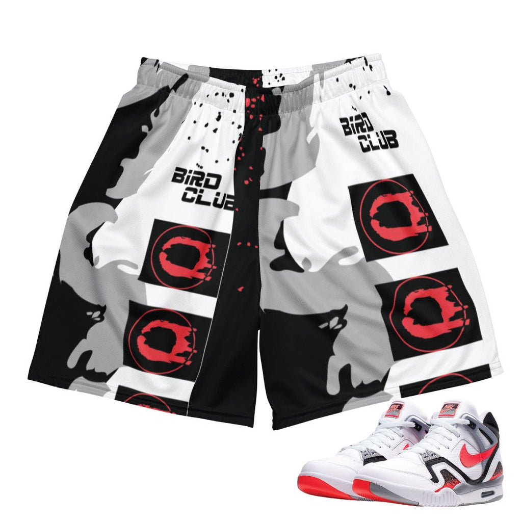 Tech Challenge 2 "Hot Lava" Mesh Shorts - Sneaker Tees to match Air Jordan Sneakers